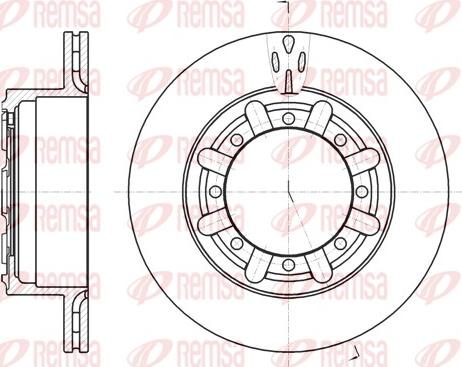 Wagner WGR6184-1 - Тормозной диск autospares.lv