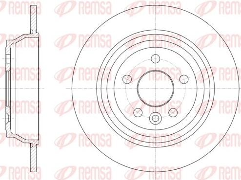 Remsa 61899.00 - Тормозной диск autospares.lv