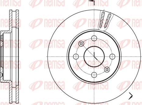 Remsa 61848.10 - Тормозной диск autospares.lv