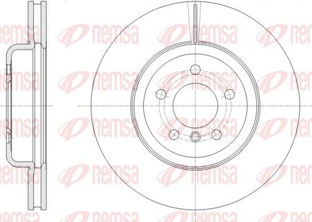 Remsa 61842.10 - Тормозной диск autospares.lv