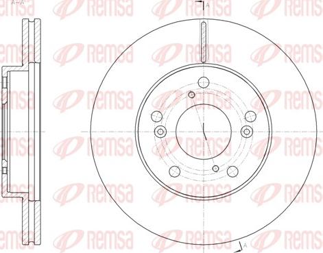 Remsa 61855.10 - Тормозной диск autospares.lv