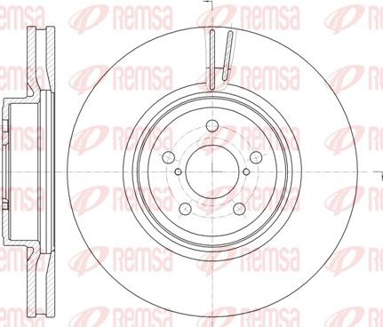 Remsa 61856.10 - Тормозной диск autospares.lv