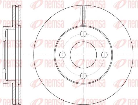 Remsa 6185.10 - Тормозной диск autospares.lv