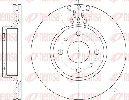 Remsa 6186.10 - Тормозной диск autospares.lv