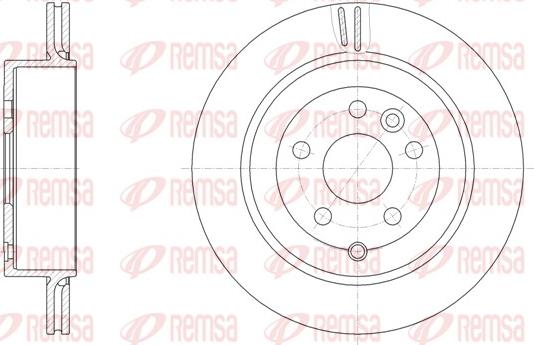 Remsa 61868.10 - Тормозной диск autospares.lv