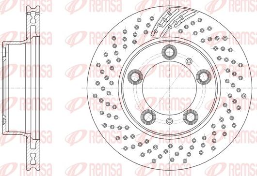 Remsa 61863.11 - Тормозной диск autospares.lv