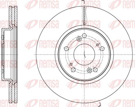 Remsa 61807.10 - Тормозной диск autospares.lv