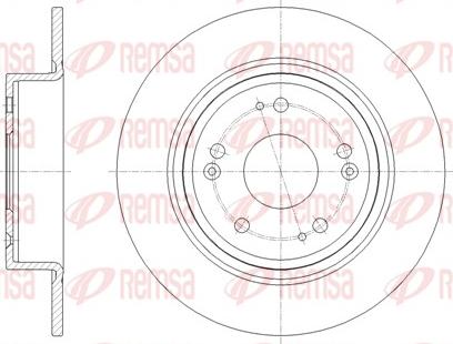 Remsa 61811.00 - Тормозной диск autospares.lv