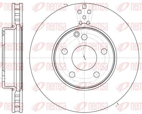 Remsa 61889.10 - Тормозной диск autospares.lv