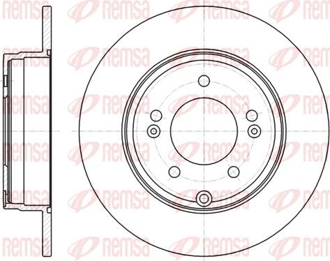 Remsa 61884.00 - Тормозной диск autospares.lv