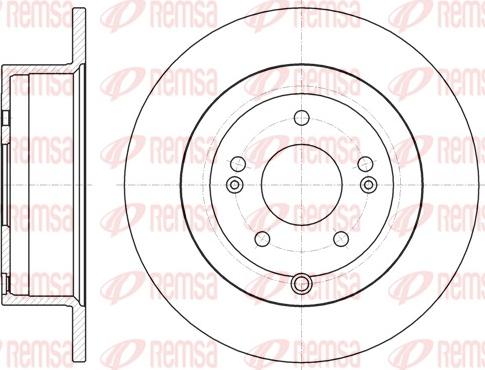 Remsa 61886.00 - Тормозной диск autospares.lv