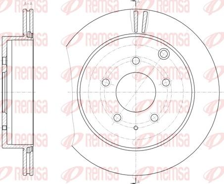 Remsa 61882.10 - Тормозной диск autospares.lv