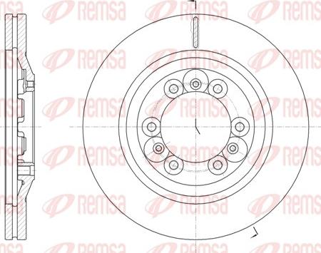 Remsa 61830.10 - Тормозной диск autospares.lv