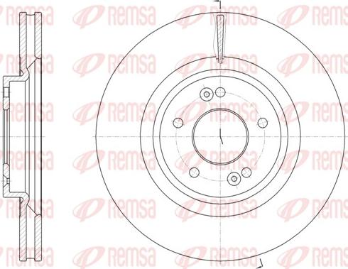 Remsa 61824.10 - Тормозной диск autospares.lv