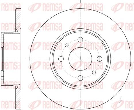 Remsa 6182.00 - Тормозной диск autospares.lv