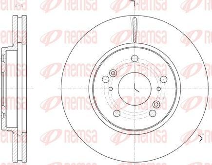 Remsa 61821.10 - Тормозной диск autospares.lv