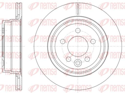 Remsa 61828.10 - Тормозной диск autospares.lv