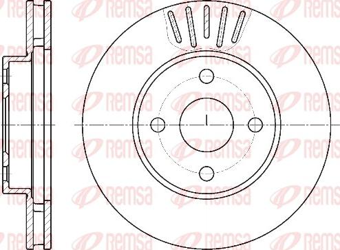 Remsa 61874.10 - Тормозной диск autospares.lv