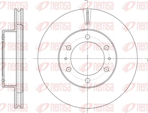 Remsa 61875.10 - Тормозной диск autospares.lv