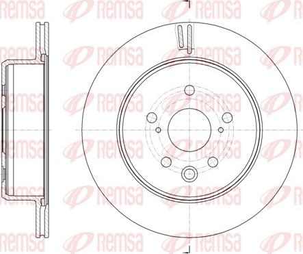 Remsa 61876.10 - Тормозной диск autospares.lv