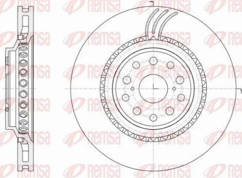 Remsa 61878.10 - Тормозной диск autospares.lv