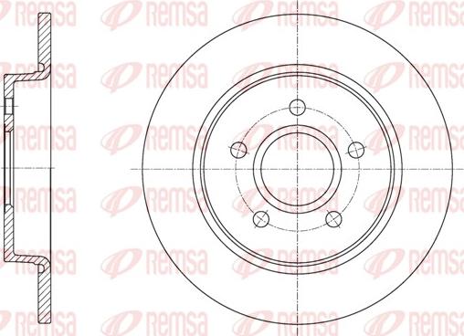 Remsa 61873.00 - Тормозной диск autospares.lv