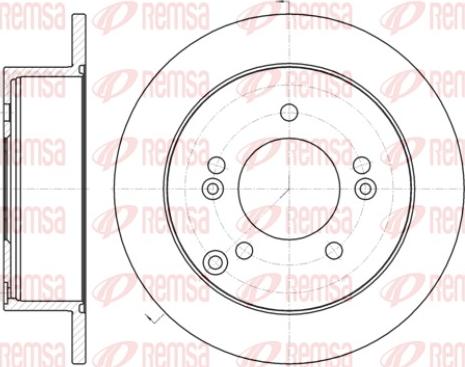 Remsa 61399.00 - Тормозной диск autospares.lv