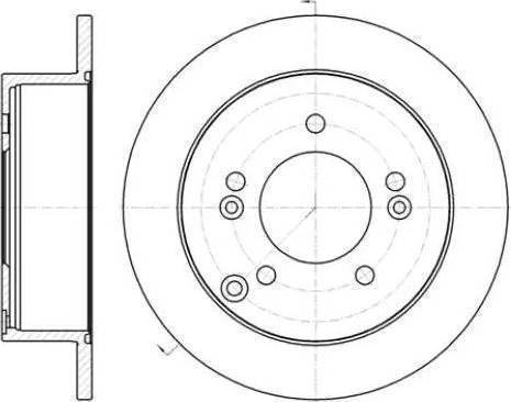 RIDER RD.2625.DF4281 - Тормозной диск autospares.lv