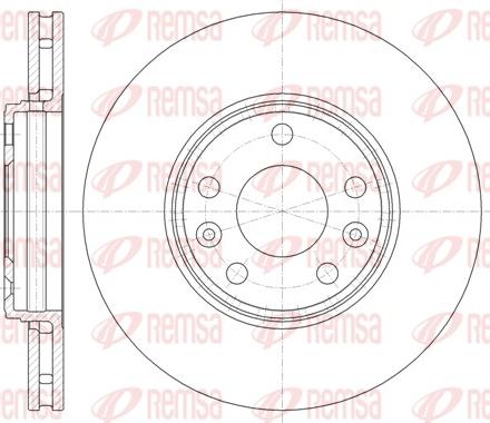 Remsa 61344.10 - Тормозной диск autospares.lv