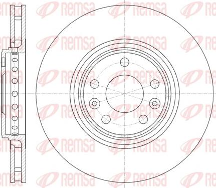 Remsa 61345.10 - Тормозной диск autospares.lv