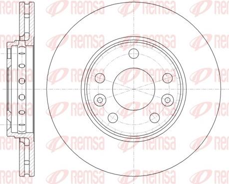 Remsa 61346.10 - Тормозной диск autospares.lv