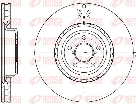 Remsa 61341.10 - Тормозной диск autospares.lv