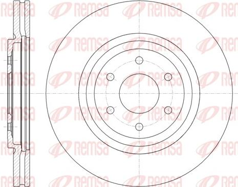 Remsa 61348.10 - Тормозной диск autospares.lv