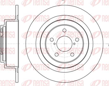 Remsa 61343.00 - Тормозной диск autospares.lv