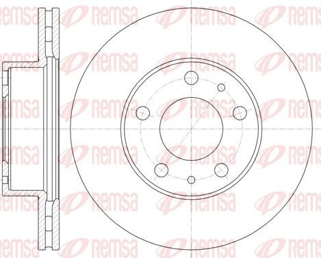 Remsa 61351.10 - Тормозной диск autospares.lv