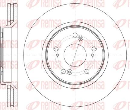 Remsa 61358.10 - Тормозной диск autospares.lv