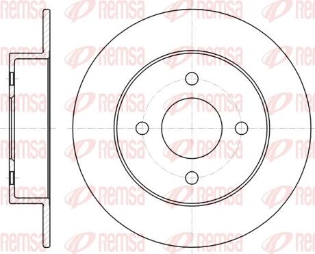 Remsa 61353.00 - Тормозной диск autospares.lv