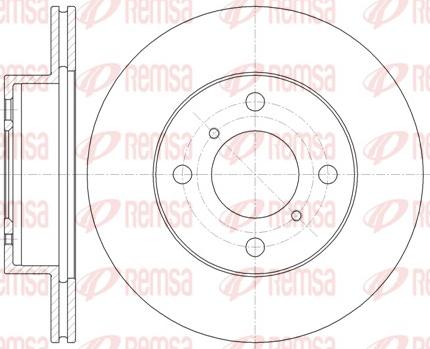 Remsa 61353.10 - Тормозной диск autospares.lv