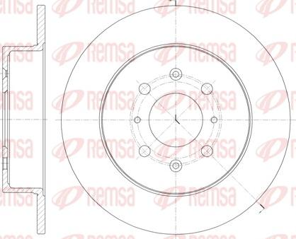 Remsa 61352.00 - Тормозной диск autospares.lv