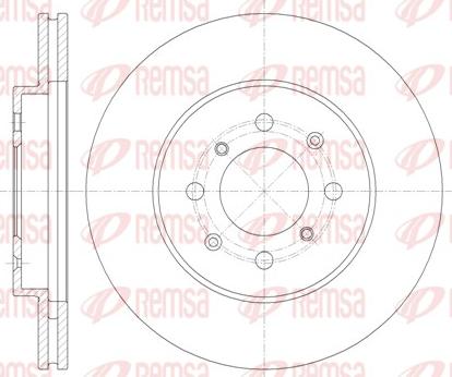 Remsa 61357.10 - Тормозной диск autospares.lv