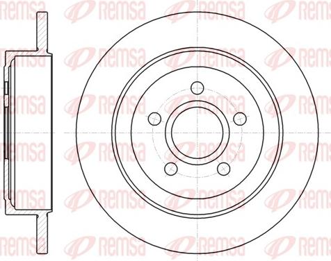 Remsa 61364.00 - Тормозной диск autospares.lv