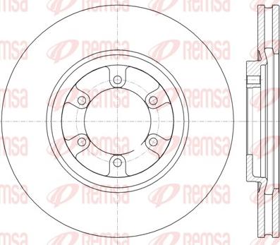 Remsa 61366.10 - Тормозной диск autospares.lv