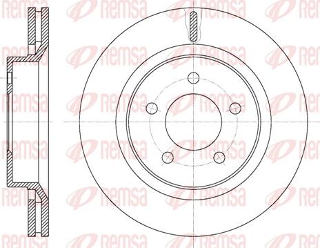 Remsa 61360.10 - Тормозной диск autospares.lv