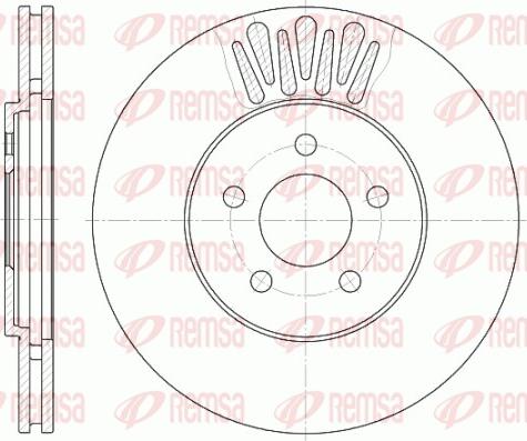 Remsa 61361.10 - Тормозной диск autospares.lv