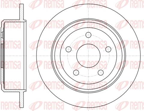 Remsa 61368.00 - Тормозной диск autospares.lv