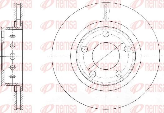 Remsa 61363.10 - Тормозной диск autospares.lv