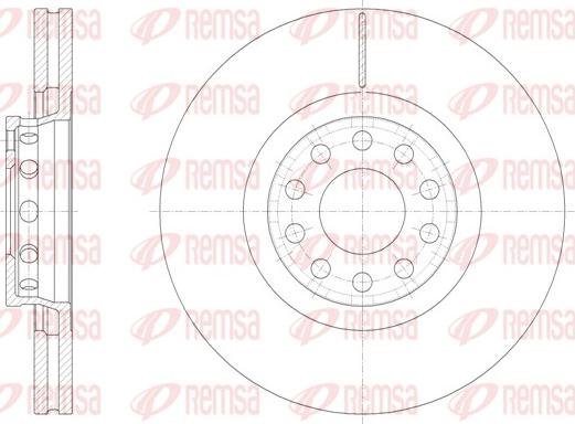 Remsa 61362.10 - Тормозной диск autospares.lv