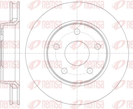 Remsa 61367.10 - Тормозной диск autospares.lv