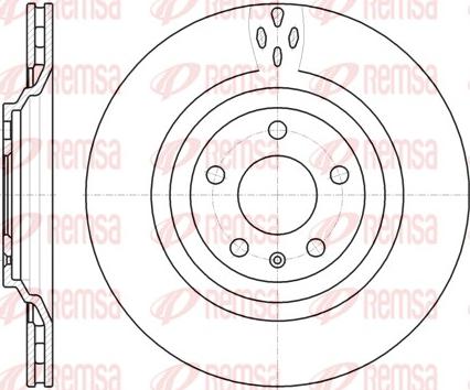 Remsa 61309.10 - Тормозной диск autospares.lv