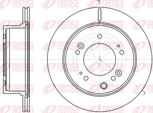 Remsa 61306.10 - Тормозной диск autospares.lv